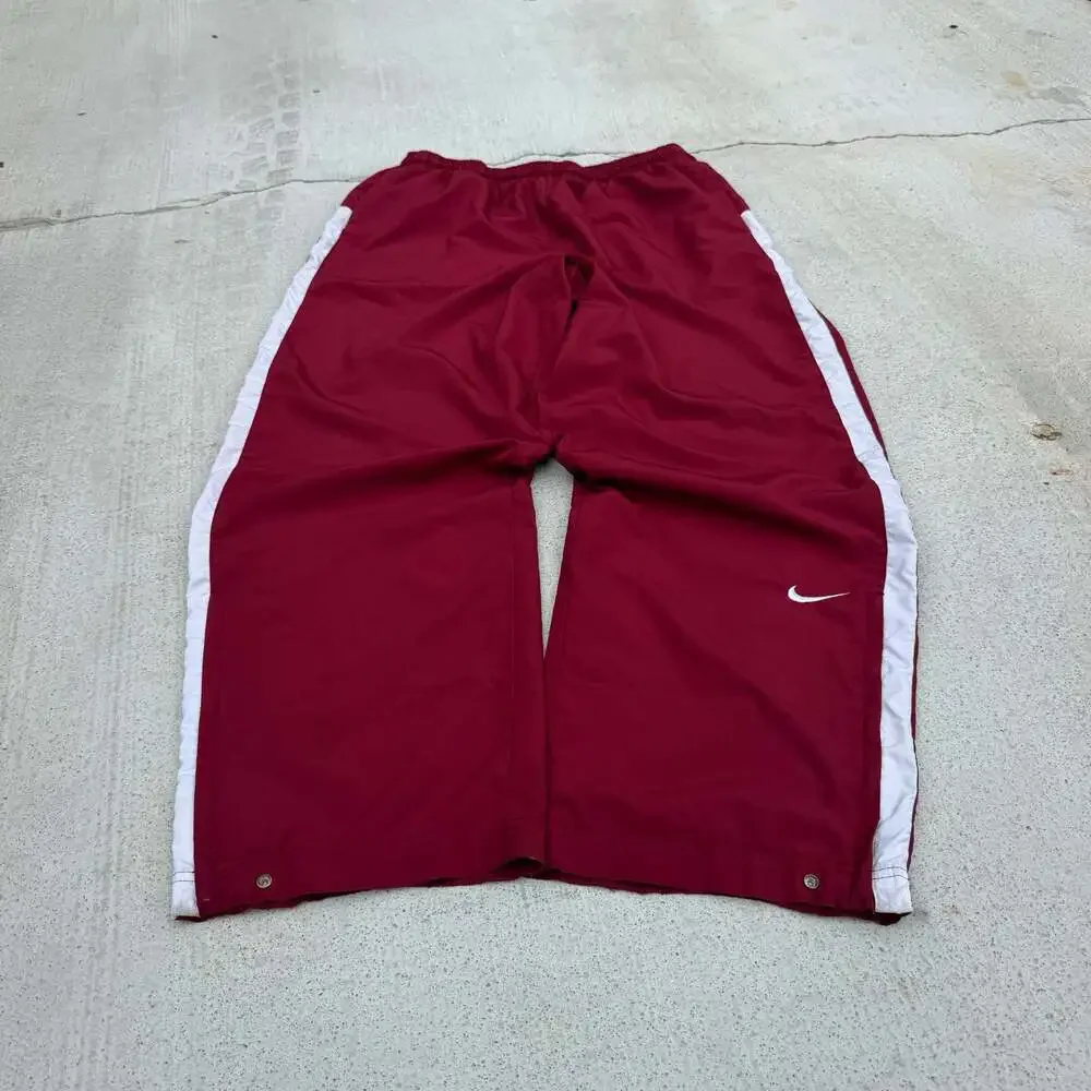 Vintage Nike Team Red and White Nylon Windbreaker Track Pants Size XL